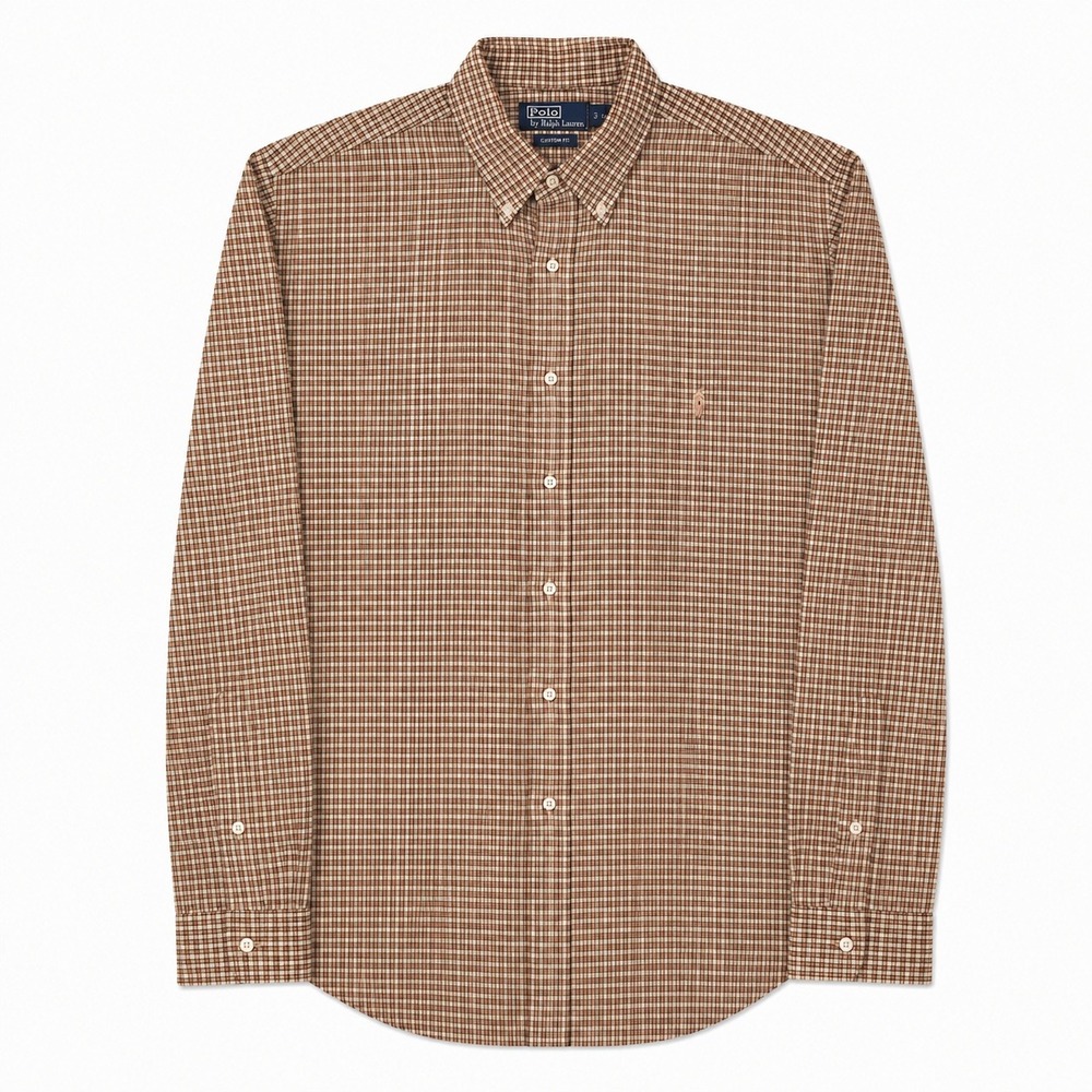 Polo Ralph Lauren Shirt Mens 2XL Lowell Sport Plaid Button Up Long Sleeve Casual